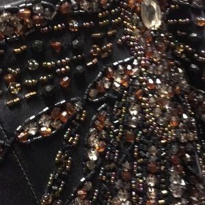 Sue Wong Nocturne formal floor length beaded gown.